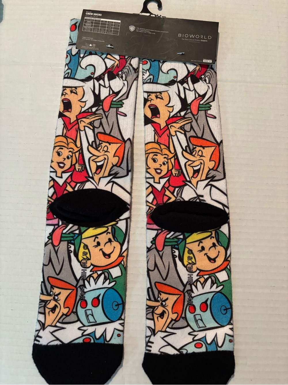 BIOWORLD x The Jetson Men’s Crew Socks SZ XL (10-13) NWT - Picture 4 of 4